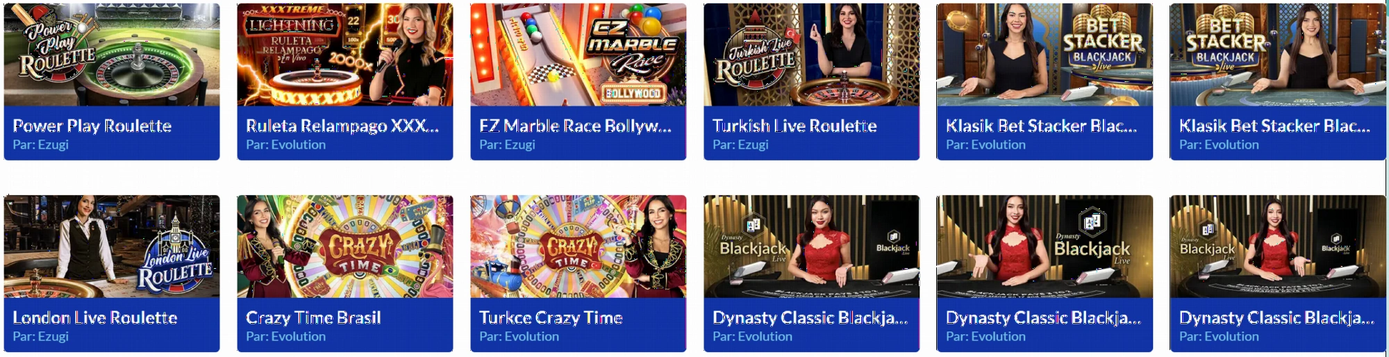 Casino en direct avec croupiers sur Lucky Treasure
